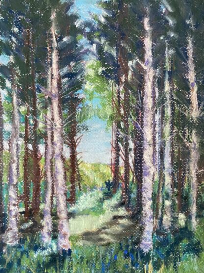 Landscape painting of a forest for sale